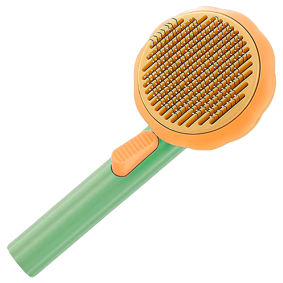 Щітка для вичісування вовни для тварин Pet Brush pumpkin Зелений