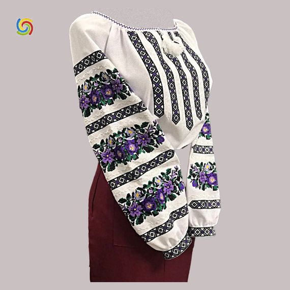 Рубашка Украинская вышиванка 222912 цвет белый размер XXXL