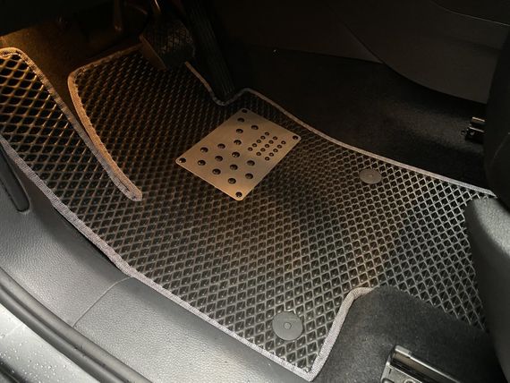 Поліуретанові килимки (3 ряди, EVA, чорні) для Volkswagen Sharan 2010-2024 рр | Зображення 2