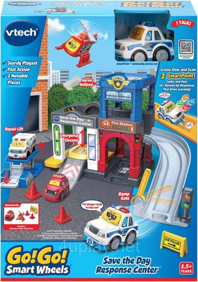 Ігровий набір VTech Go! Go! Smart Wheels Служба порятунку Центр реагування Save The Day Response Center