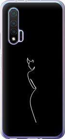 Чехол на Huawei Nova 6 Силуэт1 "4590u-1821-17620"