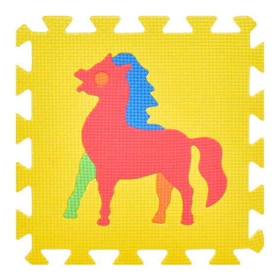 Детский коврик Мозаика "Животные" M 0376-1, 10 деталей, EVA, 30х30 см | Зображення 6