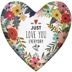 Подушка серце Just love you everyday 37x37 см (4PS_17L025)
