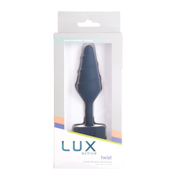 Анальна пробка Lux Active Twist Plug Small Blue Sex Aura | Зображення 5