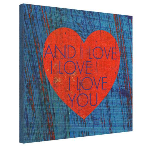 Картина на холсте I love you 50х50 см (H5050_LV016)