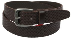 Ремень под джинсы Skipper коричневый 3,8 см