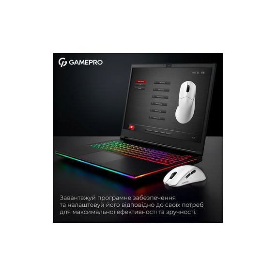 Мишка GamePro Asgard Surt Wireless/Bluetooth/USB White (GM017W) | Зображення 8