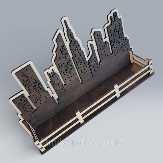 Настенная ключница из дерева Деревянный органайзер для ключей Держатель для хранения Персонализация | Зображення 4