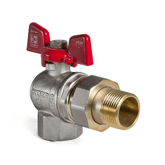 Кран с американкой 3/4" (Koer KR.228) угловой (KR0018) | Зображення 2