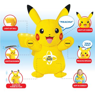 Интерактивная игрушка Pokemon мягкая – Пикачу 25 см (PKW4185) | Зображення 3