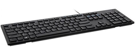 Клавиатура Dell Multimedia Keyboard-KB216 Ukrainian (QWERTY) - Black (580-AHHE) | Зображення 1