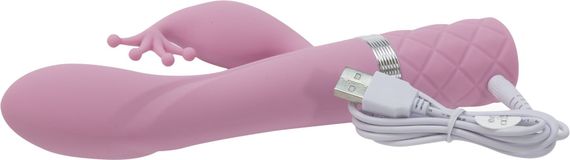 Розкішний вібратор-кролик Pillow Talk - Kinky Pink з кристалом Сваровські, потужний | Зображення 6