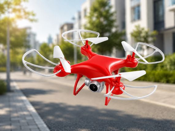 Квадрокоптер з камерою та пультом керування / Дрон зі стабілізацією Drone X8 Червоний | Зображення 1