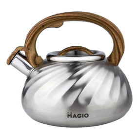 Чайник 3 л Magio MG‑1194 из нержавеющей стали со свистком для всех типов плит