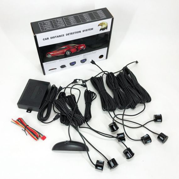 Парктроник (парковочный радар) Assistant Parking Sensor, 8 черных датчиков | Зображення 1