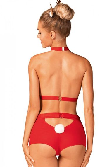 Різдвяний костюм Obsessive Ms Reindy Червоний XS/S | Зображення 4