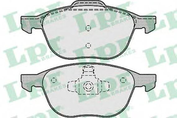 Колодка гальм. диск. FORD FOCUS, MAZDA 3,5, VOLVO C70, S40, передн. (вир-во LPR) LPR 05P1190 на VOLVO S40 II седан (MS)