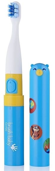 Дитяча електрична зубна щітка Brush-Baby Go Kidz - Boxed з ковпачком Блакитний