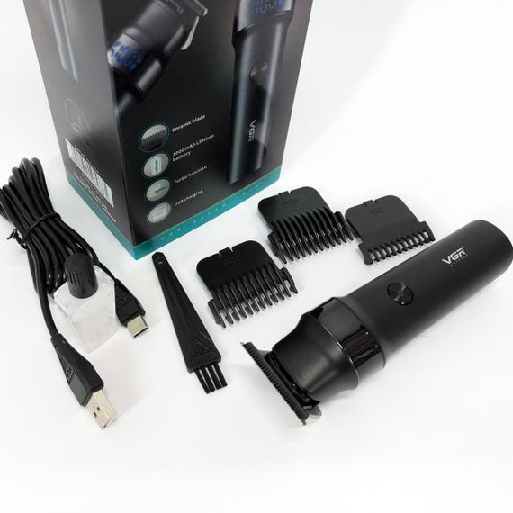 Профессиональная машинка для стрижки с насадками VGR V-987, Стильная машинка для стрижки DV-41 | Зображення 3