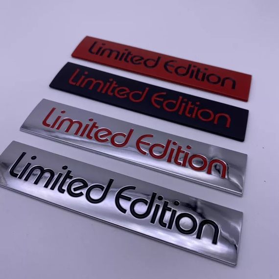 Шильд значок емблема шильдик автомобіля limited edition хром | Зображення 1