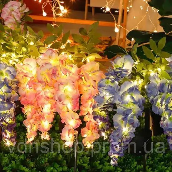 Уличная декоративная солнечная лампа с датчиком движения, водонепроницаемая, 2шт  70см | Зображення 2