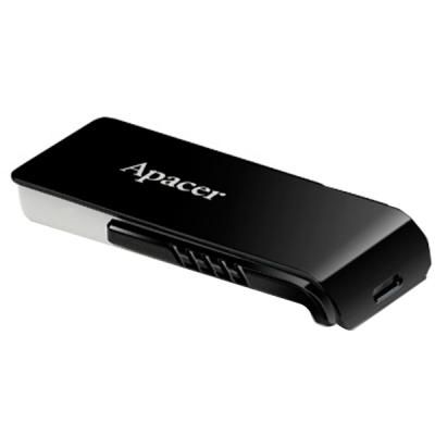 Flash Drive Apacer AH350 64GB (AP64GAH350B-1) Black | Зображення 4