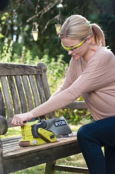 Шліфмашина стрічкова Ryobi ONE+ R18BS-0 18В акумуляторна без АКБ та ЗП | Зображення 2