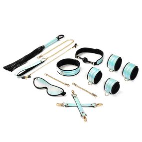 БДСМ-набір Liebe Seele Vivid Sakura 8 Pieces Set (8 аксесуарів) Блакитний