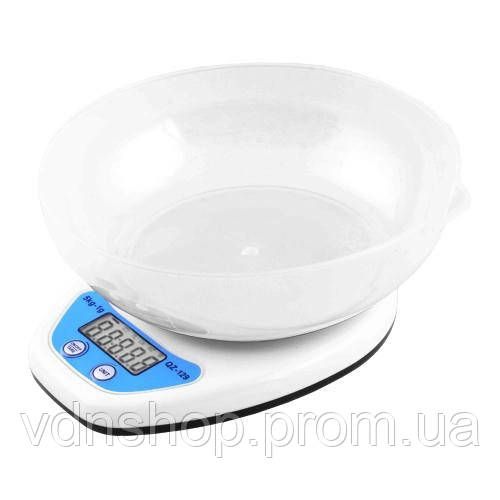 Ваги кухонні з чашею на батарейках QZ-129A, Компактні та зручні ваги для кухні харчові AF-84 | Зображення 2