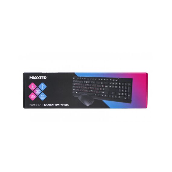Комплект Maxxter KMS-CM-01-UA USB Black (KMS-CM-01-UA) | Зображення 4