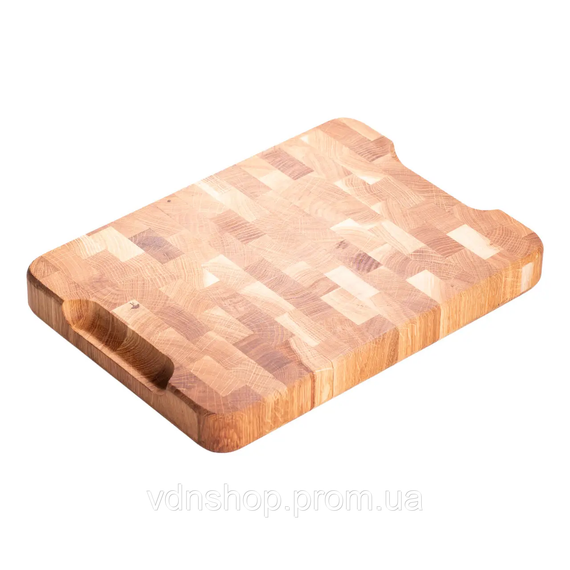 Дошка для нарізки обробна 25×35 см дошка кухонна дерев'яна Доміно з ясена C51W250350Y | Зображення 3