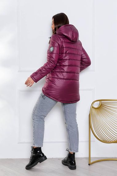 Елегантна жіноча парка, арт. 300, вишня | Зображення 4