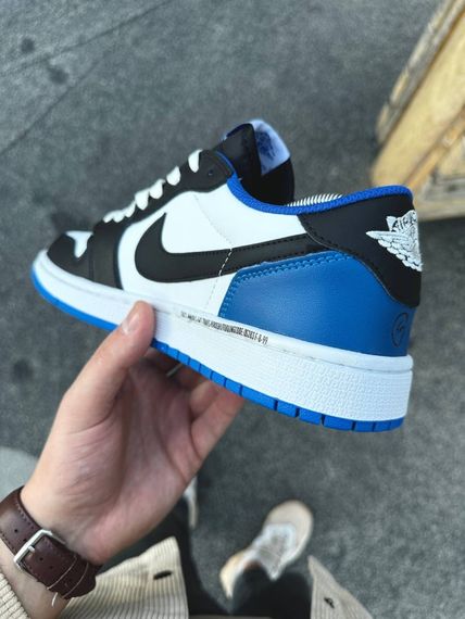 Кросівки Nike Air Jordan 1 Low x Travis Scott (біло-сині) | Зображення 2