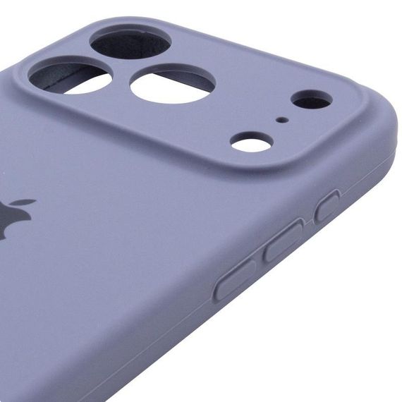 Чохол Silicone Case Full Camera Protective (AA) для Apple iPhone 17 Pro Max (6.9") Сірий / Lavender Gray | Зображення 3