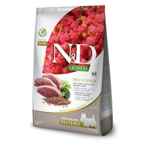 Сухий корм Farmina N&D для дорослих стерилізованих собак дрібних порід, качка, кіноа, броколі та спаржа, 2.5