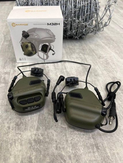 Активні навушники тактичні з мікрофоном на шолом Earmor M32H MOD3 Helmet Version РН6476 | Зображення 1