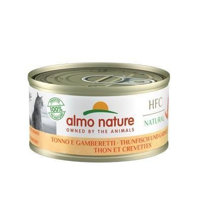 Консервированный корм Almo Nature (Альмо Натюр) с тунцом и креветками для взрослых кошек (70 гр.)