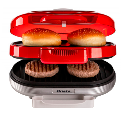 Бутербродниця Ariete 2505 HAMBURGER RED | Зображення 1