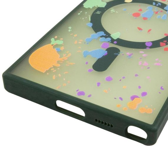 Чохол TPU+PC Flush with Magnetic Fit для Samsung Galaxy S25 Ultra Dark green | Зображення 4