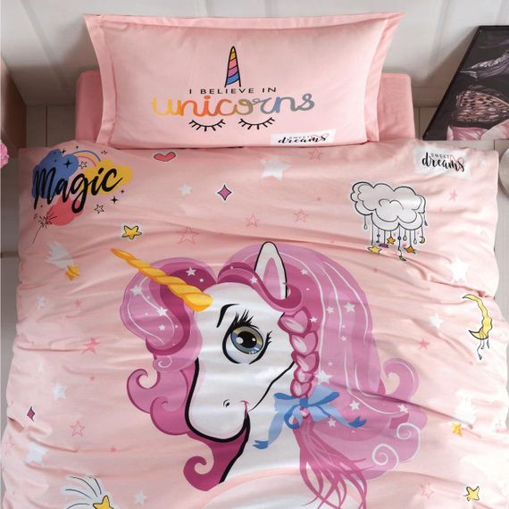 Дитяча постільна білизна Сlasy Ranforce 160х220 Pink Dreams | Зображення 1