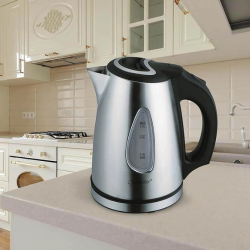 Електрочайник 1,0л 1600W метал (диск) MR-029New Maestro | Зображення 1