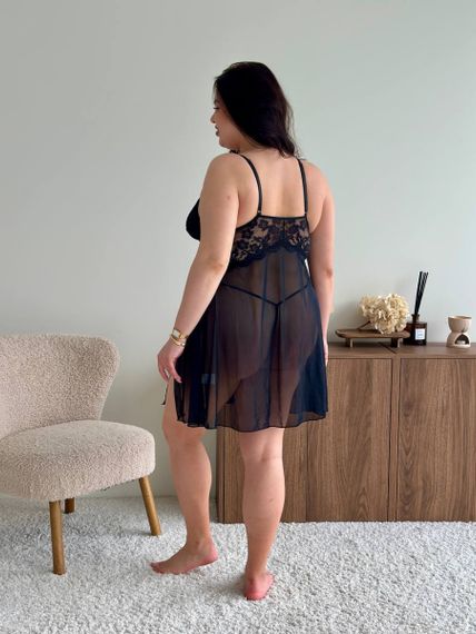 Пеньюар PLUS SIZE із трусиками | Зображення 4