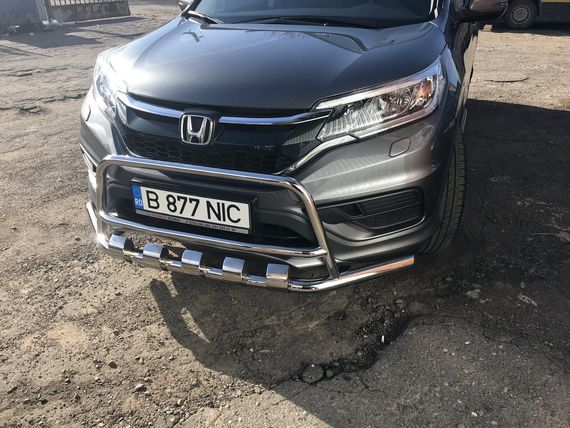 Передняя защита WT003-ST-V2 (нерж.) для Honda CRV 2012-2016 гг | Зображення 4