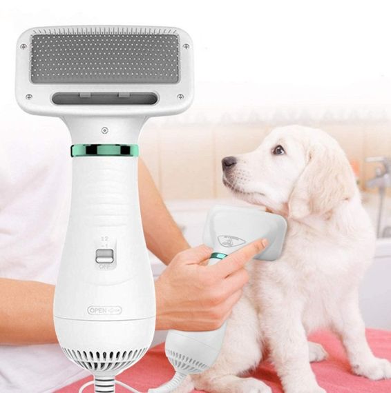 Щітка фен для шерсті собак і кішок фен грумінг пилосос 2в1 PET Grooming Dryer | Зображення 8