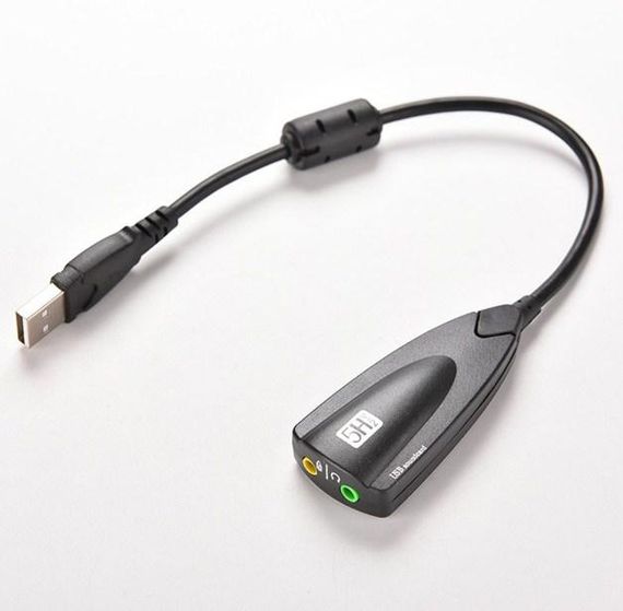 Універсальна USB звукова карта з проводом (Sound Card Adapter) | Зображення 1