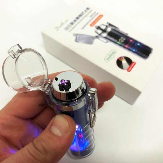 Подарок любимому зажигалка HL-512, Необычная зажигалка импульсная электронная USB KP-10 | Зображення 1