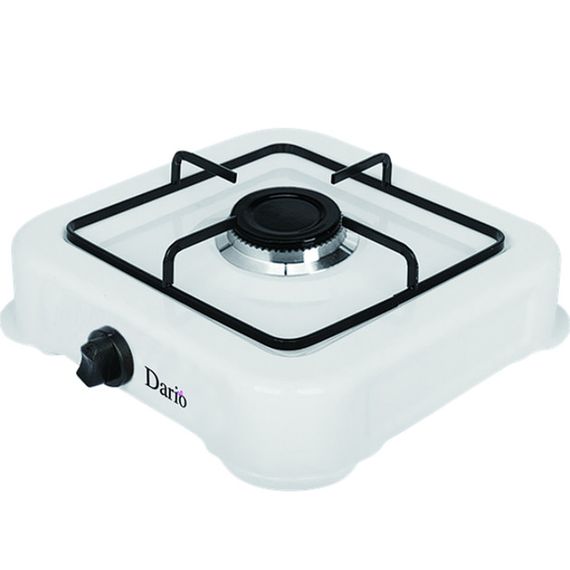 Плита настольная газовая DARIO DR105G White 29,5х29х6,5 см белая