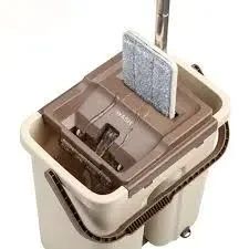 Швабра з відром і самовіджимом , Spin Mop Scratch Cleaning 360, швабра ледарка 6 л | Зображення 2