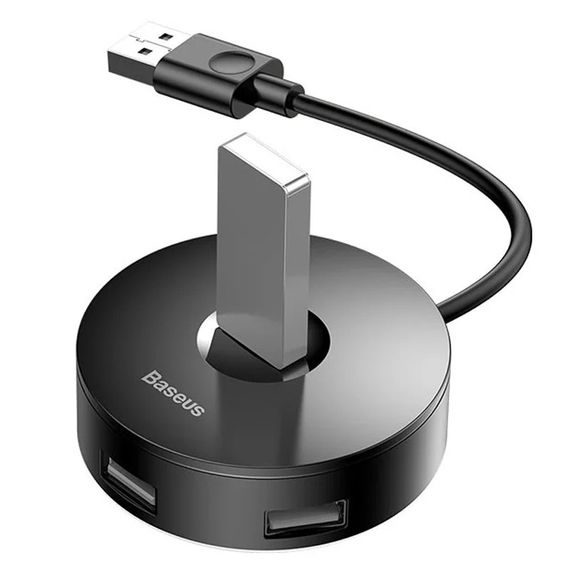 Переходник HUB Baseus Round Box USB to USB 3.0 + 3USB 2.0 (1m) (CAHUB) | Зображення 2