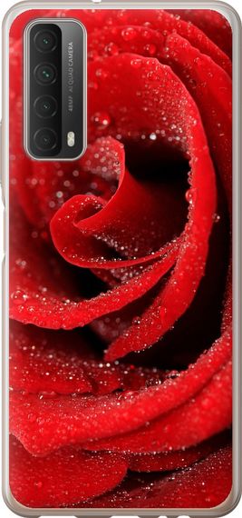 Чехол на Huawei P Smart 2021 Красная роза "529u-2100-17620"